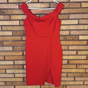 Lulu's Medium Red Way Of Love Off The Shoulder Bodycon Dress